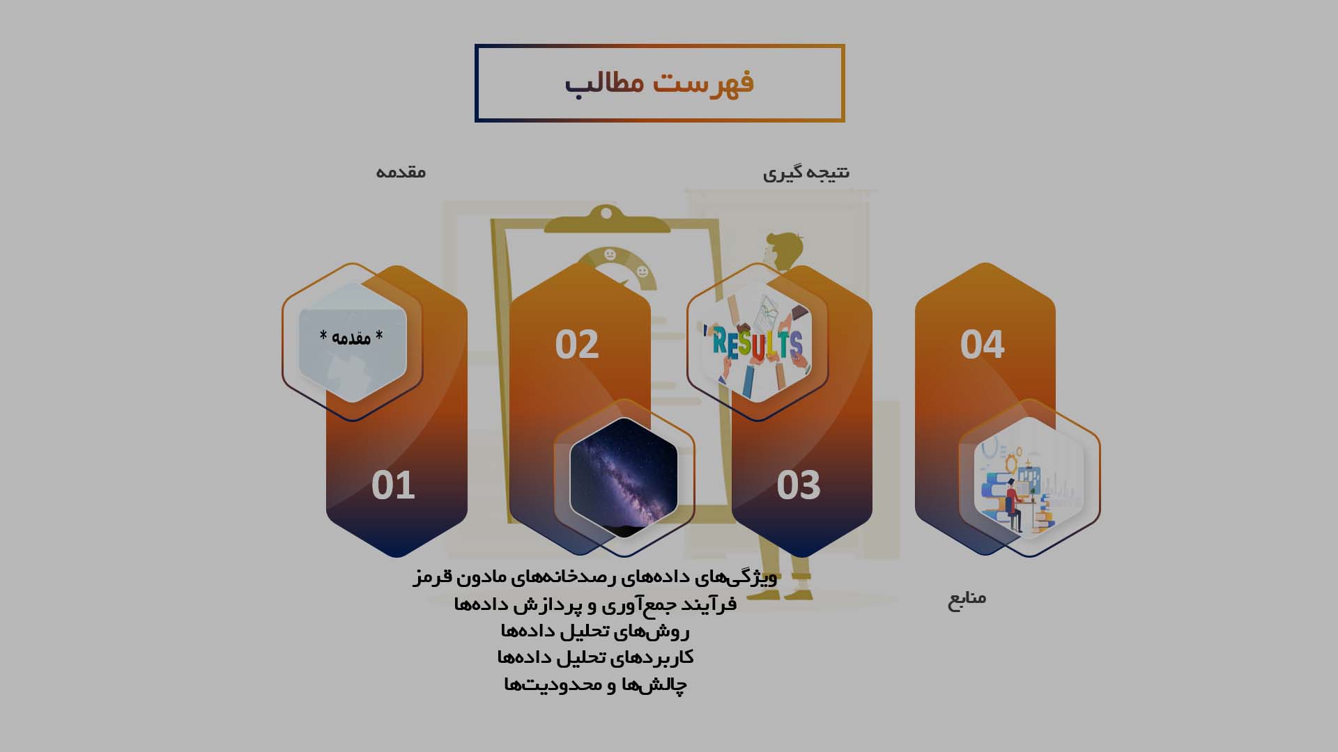 پاورپوینت در مورد تحلیل داده‌های رصدخانه‌های مادون قرمز